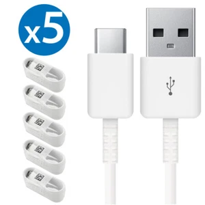 5-Pack OEM Samsung USB Type C Fast Charging Cable Galaxy S8 S9 S10 Plus Note 8 9 - Picture 1 of 4