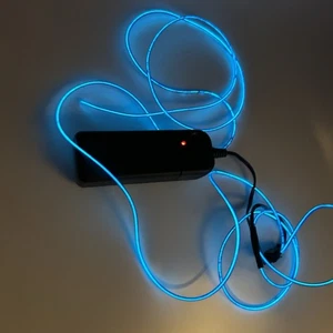 EL WIRE & CONTROLLER - Blaulichter - Kostüm - Weihnachten - Neon - LED (6’) - Bild 1 von 4