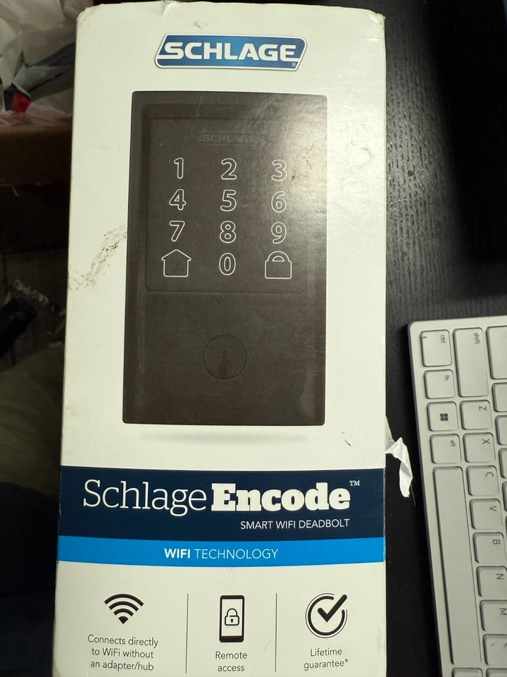 Schlage BE489WB-V-CEN-622 Encode Smart Wifi Deadbolt - Matte Black - Image 1 of 1