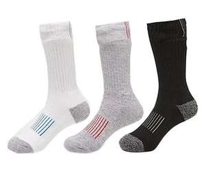 Sonneti Athletic Crew 3 Pack Boys Socks Size S, Color: Black/White/Grey - Picture 1 of 1