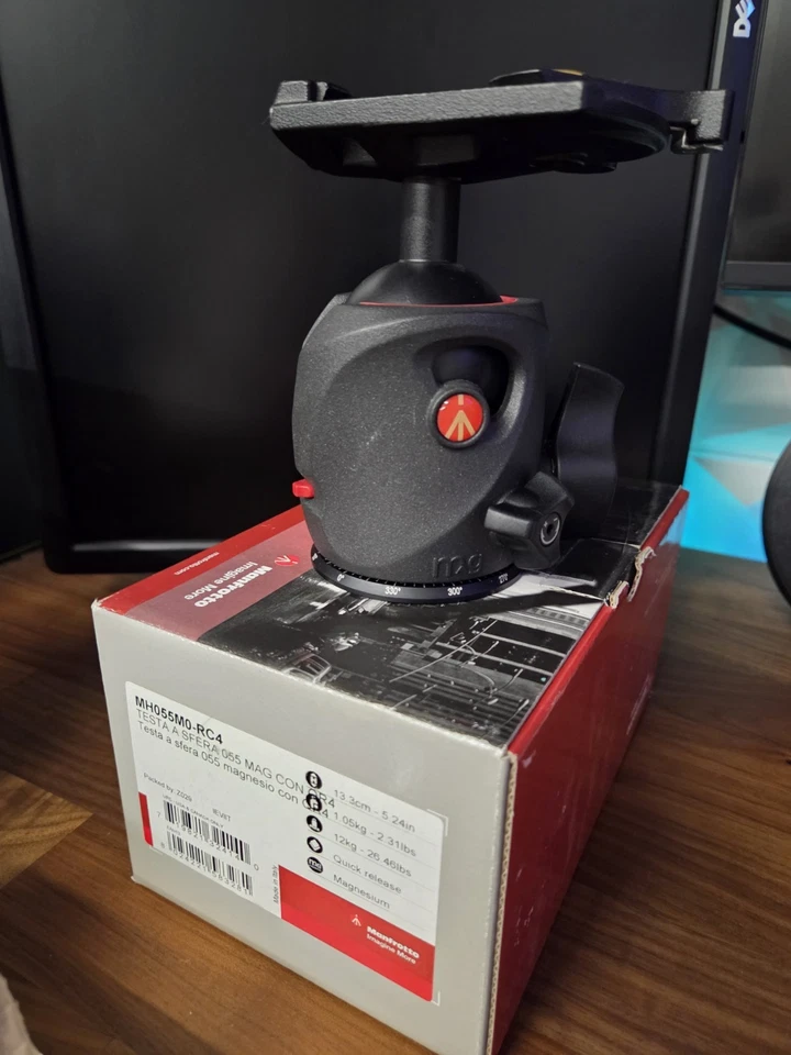 MANFROTTO 055 MAGNESIUM BALL HEAD RC4 MH055M0-RC4 - Image 1 of 1