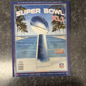 Super Bowl XLI 41 Program 2007 Chicago Bears vs. Indianapolis Colts - Picture 1 of 16