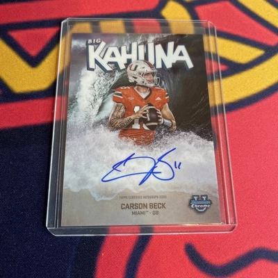 2024 Bowman University Cromo - The Big Kahuna Autógrafos Carson Beck #BK-CB  Foto 1 de 2