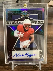 2024 Leaf Eclectic Valiant Autographs #V-NR1 Noah Rogers 6/8 - Bild 1 von 2