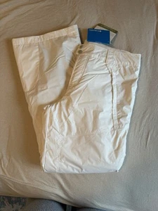 Columbia Snow Pants Women Medium Ivory Omni-Tech Outdoor Insulated NWT - Picture 1 of 7