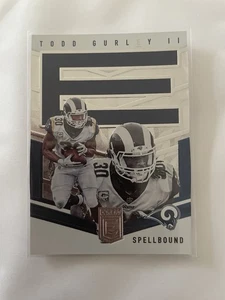 Todd Gurley 2018 Panini Donruss Elite Spellbound “L” púrpura/75 “E”/349 plata - Imagen 1 de 4