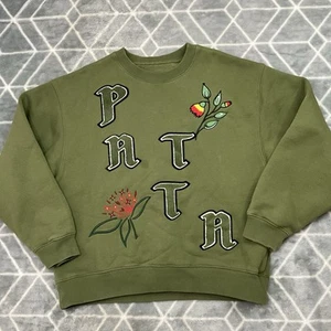 Patta Floral Pullover Jumper Sweatshirt Women’s Small Embroidered - Picture 1 of 9