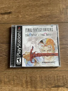 Final Fantasy Origins - Sony PlayStation 1 PS1 etichetta nera spedizione veloce! - Foto 1 di 11