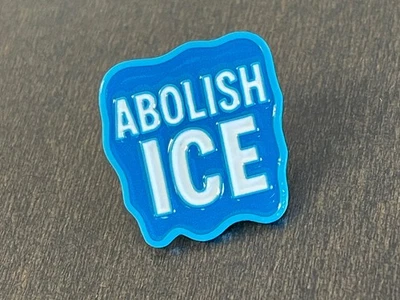 Broche de lapela de gelo abolir – Direitos de imigração ninguém é ativista de protesto ilegal  - Imagem 1 de 4