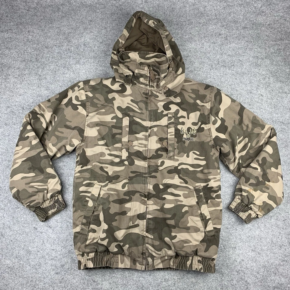 RedHead Camouflage Jacket Size Small Quilted Lined Hideaway Hood Hunting - Image 1 of 4