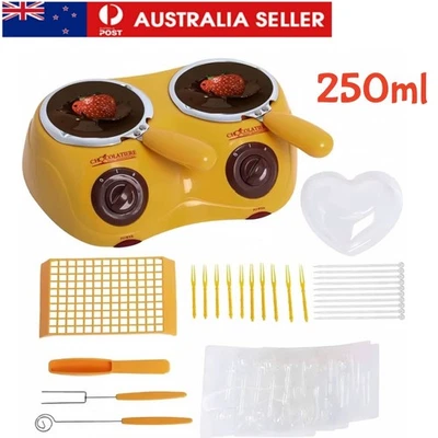 Electric Candy Chocolate Fondue Melter Machine with Double Melting Pot Cheese AU - image 1 of 4