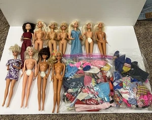 Vintage Mattel 60er 70er Barbie Puppe Lot 11 Puppen & Kleidung Konvolut gemischt - Bild 1 von 24