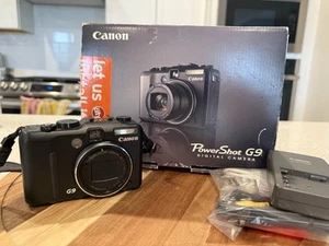 Canon PowerShot G9 Black 12.1 MP Compact Digital Camera ✅ Box + Extras ✅ - Picture 1 of 11