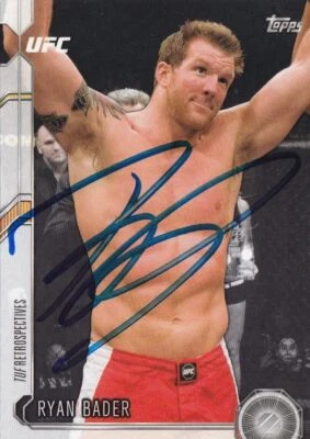 Ryan Bader Signed 2015 Topps UFC Chronicles Card #78 Autograph TUF 8 192 144 119 - Image 1 of 4