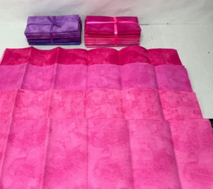 FQ Paket 14 Drucke Rosa Lila Baumwolle Quilten Fat Quarter Stoff - Bild 1 von 8
