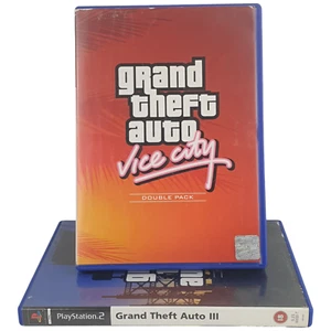 Vtg PS2 Playstation 2 GTA GRAND THEFT AUTO 3/Vice City 18+ 2003 Sony PAL Manual - Picture 1 of 11