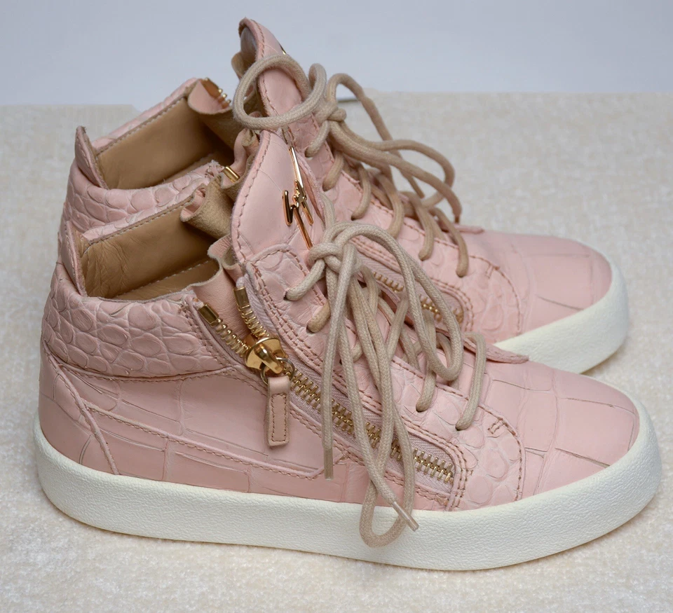 GIUSEPPE ZANOTTI розовый змея выбитый высокий верхний кроссовки размер 35 - Изображение 1 из 4