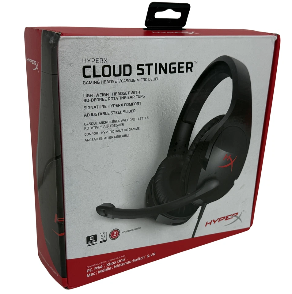 HyperX Cloud Stinger Gaming Headset Kabelgebunden DTS Headphone 53-mm-Treiber - Bild 1 von 1