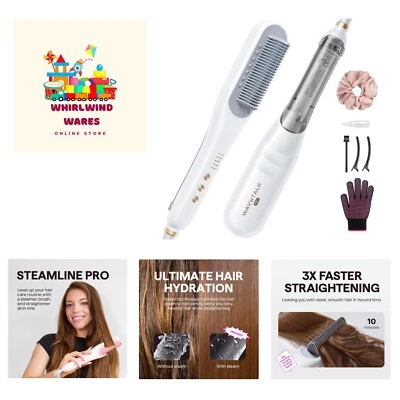 Cepillo alisador de vapor profesional, Steamline Pro 3 en 1 cepillo alisador, vapor... Foto 1 de 4