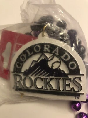 MLB Colorado Rockies Baseball Sports Beads Necklace New - Image 1 of 2