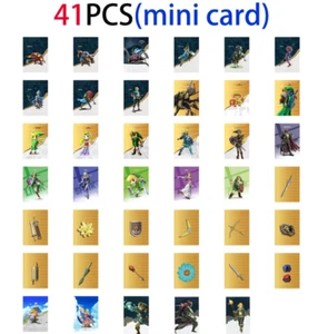 41pcs/set BOTW TOTK Amiibo Zelda Tears of the Kingdom Amiibo Mini NFC Cards - Picture 1 of 11