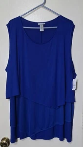 Catherine's New Sleeveless Blue Top Size 4x (30/32) - Picture 1 of 7