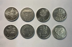 Coin / Coins of Latvia / Metal - 6 Different - - Picture 1 of 2