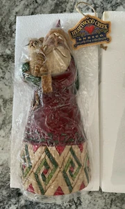 Jim Shore Heartwood Creek Santa Holding Cat Figurine 10.5"  - Picture 1 of 6