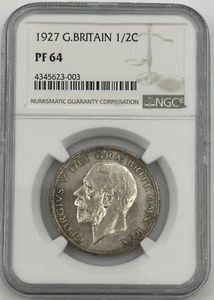 Great Britain, 1927 George V Crown, NGC PF 64 - Picture 1 of 4