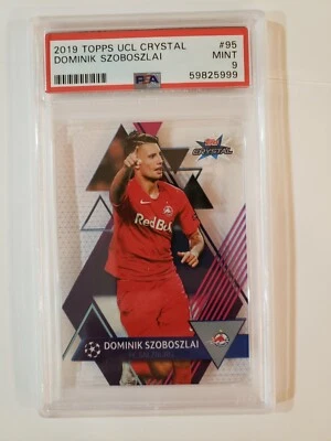 Dominik Szoboszlai Rookie 2019 Topps UEFA Crystal #95 PSA Liverpool - Image 1 of 2