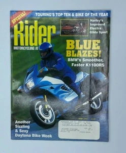 Rider Magazine, June 1993 Blue Blazes BMW K1100RS Bike Week Free Shipping - Picture 1 of 6