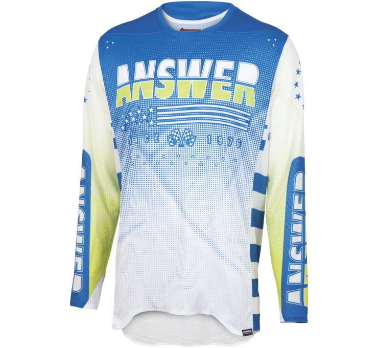Camiseta deportiva todoterreno Answer Racing A22.5 Elite Revolution azul MX para hombre talla SM - XL Foto 1 de 1
