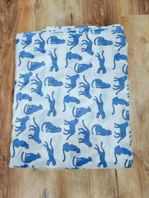 Tela estampada hecha a mano de algodón indio de 25 yardas Sanganeri tela impresa en bloque Foto 1 de 3