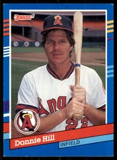 1991 Donruss Donnie Hill California Angels #376