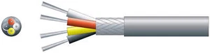 Mercury 4 core braided screen, 4 x 7/0.2mm, 112/0.12mm, 5.5mm, Grey, 100m - Picture 1 of 1