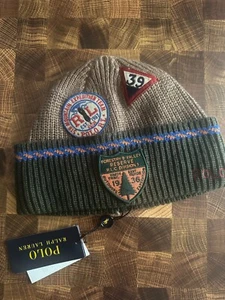 BN POLO RALPH LAUREN SPORTSMAN PATCH BEANIE - Picture 1 of 7