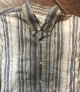 Natural Issue Men’s Shirt Size L Short Sleeve Cotton Earth Tones Button Up - Picture 1 of 9