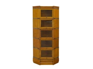 Eckschrank Eckregal Studio Globe Wernicke Mahagoni hell H: 180 cm -11535- - Bild 1 von 6