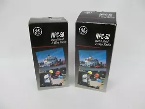 2 General Electric Ericson GE NPC-50 KRD103 2-Way Radios Handheld (Red) - Picture 1 of 6