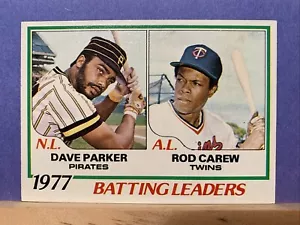 1978 Topps Batting Leaders Dave Parker/Rod Carew - Bild 1 von 2