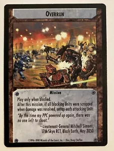 Overrun Battletech CCG Commander's Edition Mission - Bild 1 von 1