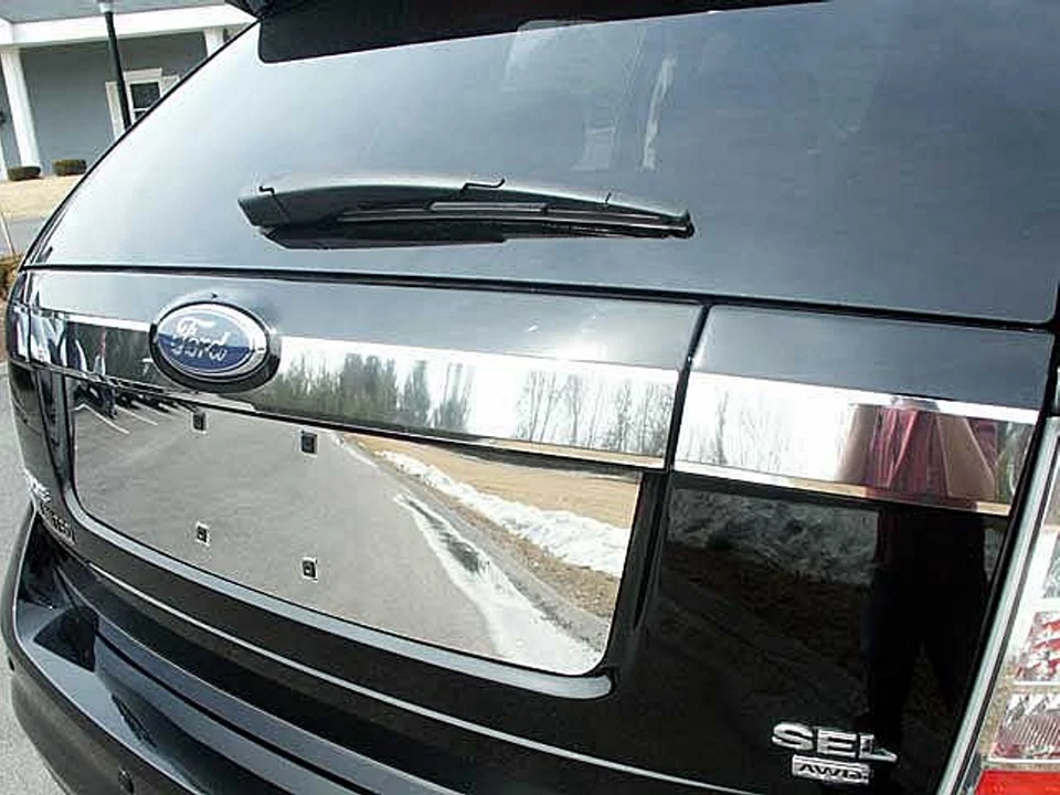 2007-2014 FORD EDGE 3 Piece Stainless Steel Trunk Hatch Accent Trim - Image 1 of 1