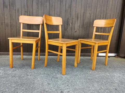 50er Vintage Dining Room Chair Frankfurt Kitchen Chair Kneipenstuhl Shabby Cover
