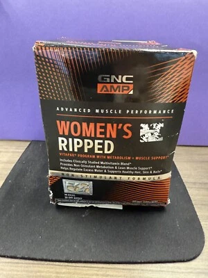 GNC AMP Mujer Rasgado Sin Stim VitaPak Programa Metabolismo Apoyo Muscular Foto 1 de 4