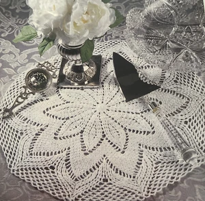 ~CHRISTMAS “Snow Flower Doily” CROCHET PATTERN~ - Picture 1 of 2