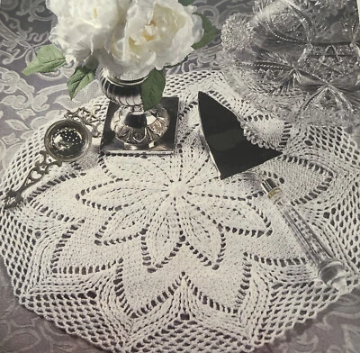 ~CHRISTMAS “Snow Flower Doily” CROCHET PATTERN~ - Image 1 of 2