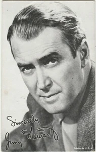 JIMMY STEWART SCHAUSPIELER AUSSTELLUNG SUPPLY - PENNY ARCADE KARTE 1932-1991 - Bild 1 von 2