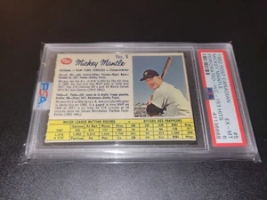 1962 Post Canadian #5 Mickey Mantle Psa 6 EBAY Authentic Yankees - Bild 1 von 6
