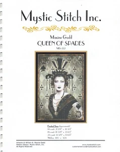 Mystic Stitch Inc. Cross Stitch Pattern "QUEEN OF SPADES" MG-132 - Picture 1 of 1