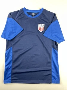 USA Fußball Trainingsshirt Herren mittelblau kurzarm - Bild 1 von 7
